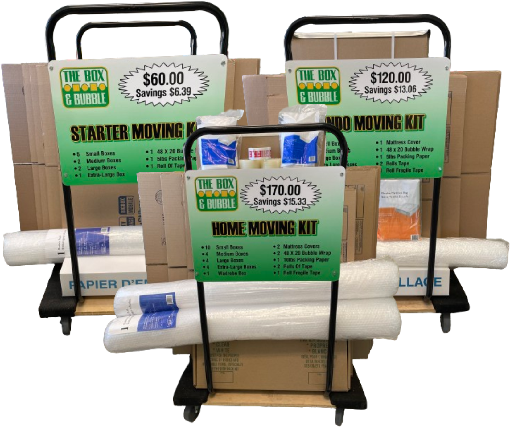 packing kit, packing supplies bundle, moving day essentials, box bundles, moving kits London Ontario, moving kit bundles, storage moving supplies